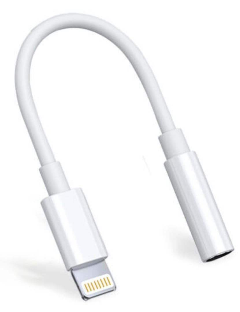 Adaptador Apple Lightning a Jack 35mm  - Blanco