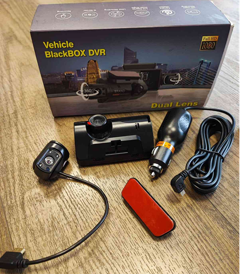 Video Camara BlackBOX DVR A68 Doble Lente, Full HD 1080