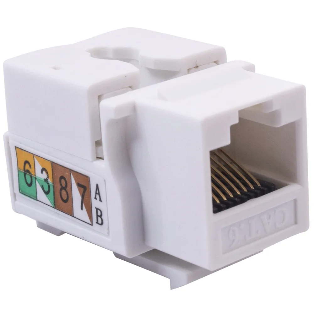 Módulo Keystone Jack RJ45 Cat6 - AW-KJ110-C6