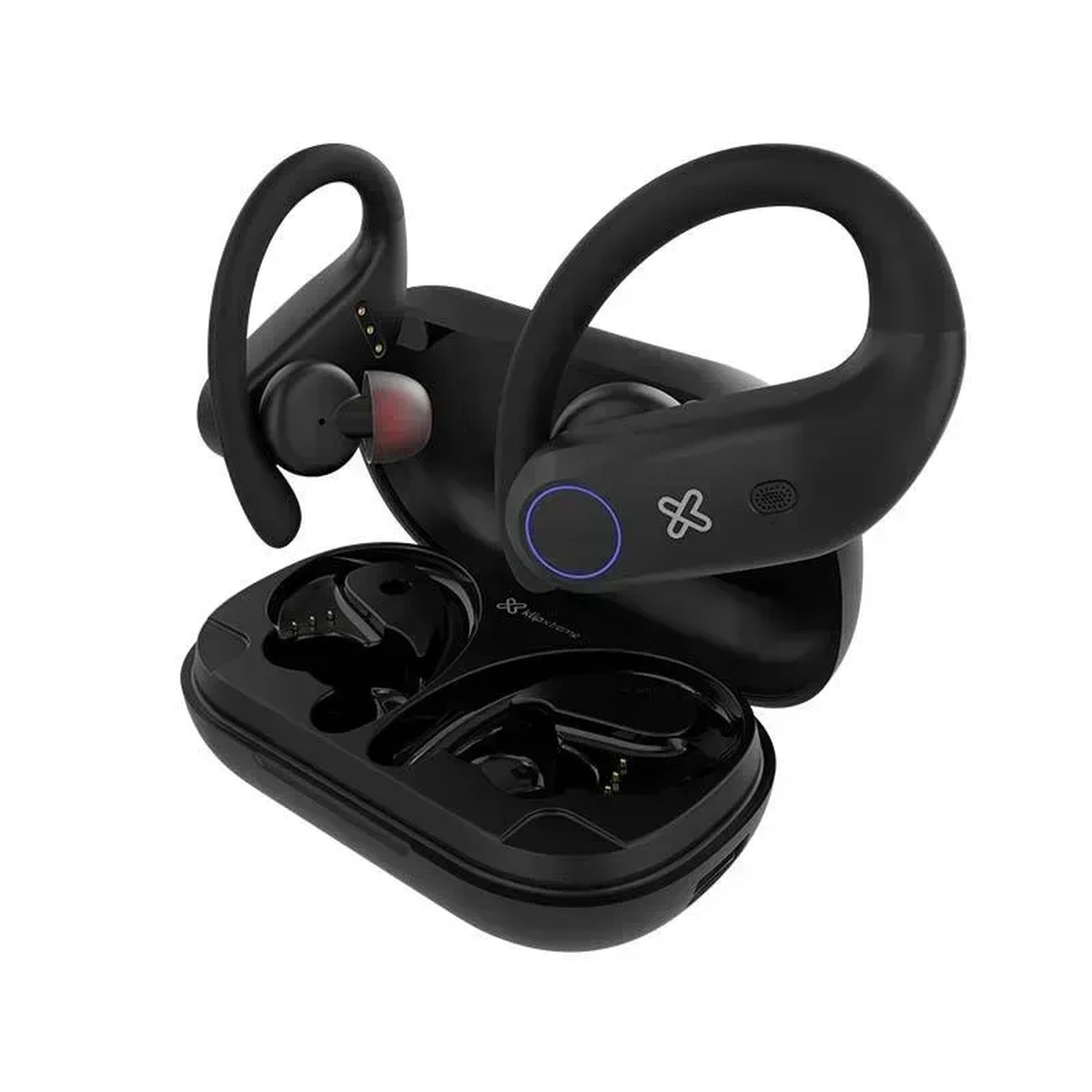 Audífonos Inalámbricos KlipX KTE-500BK, Deportivos TWS Bluetooth Negro