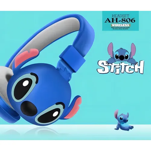 Audífonos Inalámbricos Stitch Con Bluetooh Niños Infantil ak-606a
