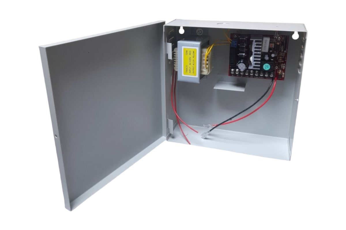% FUENTE DE PODER 12V 5 AMPERES HORA + CARGADOR + TEMPORIZADOR + GABINETE SPOWER5