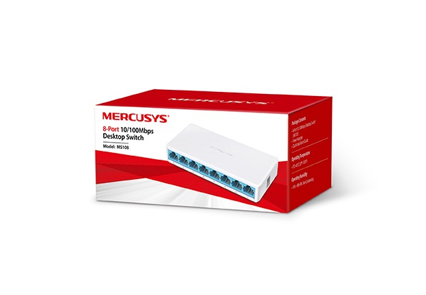 MS108 Switch Sobremesa 8-Puertos 10/100Mbps