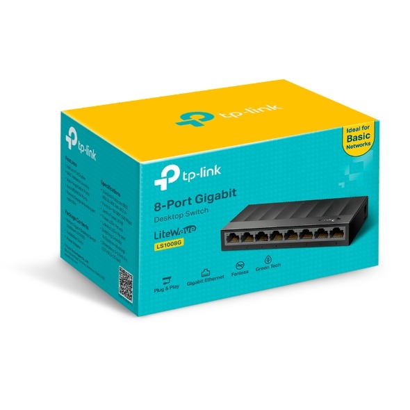 LS1008G  Switch para Escritorio 8-Port 10/100/1000Mbps