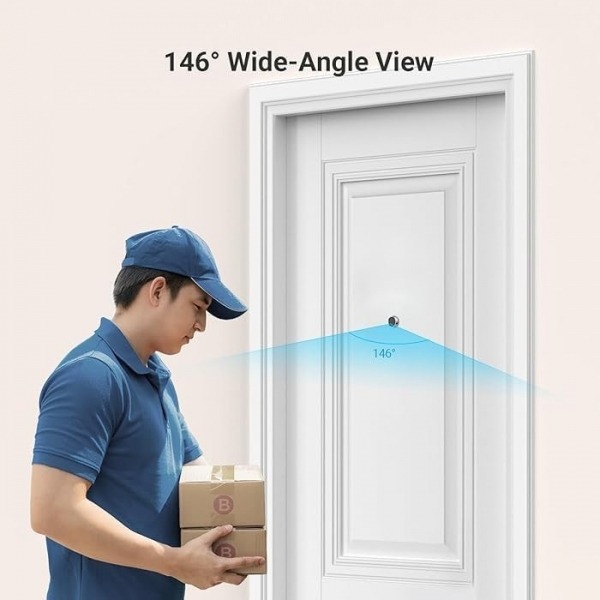Mirilla WiFi 1080P 4,3 Pulgadas Bateria CS-HP2-R100-6E2WB-GR Ezviz