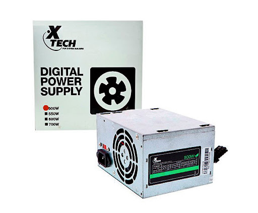 Fuente de alimentación de 500W con 2 conectores SATA