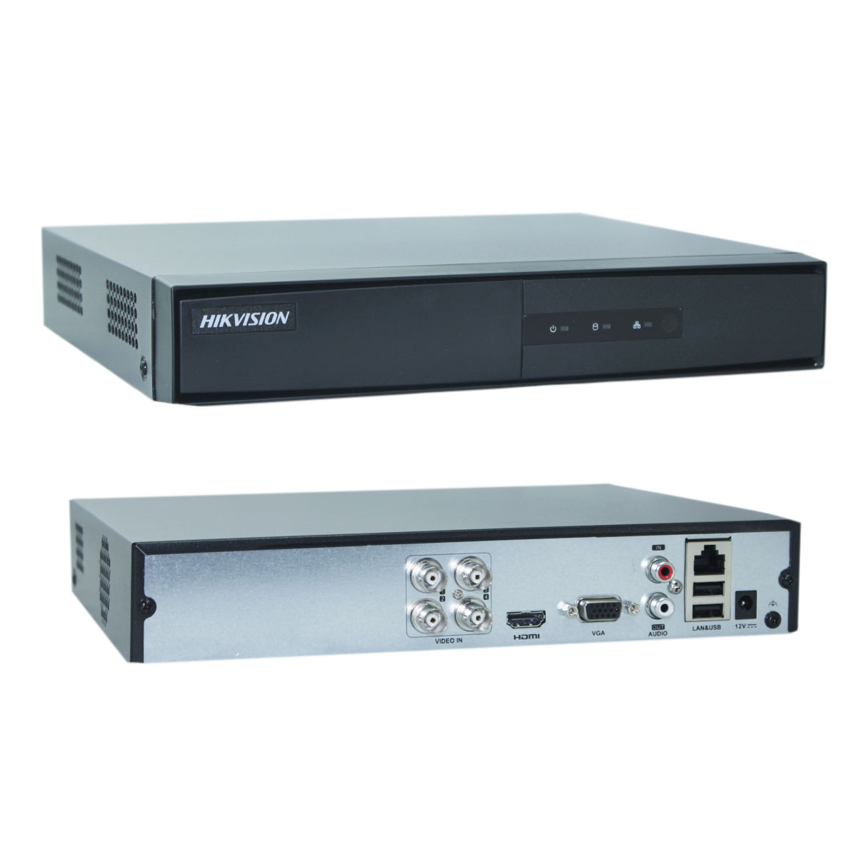 DVR 4 CANALES HIKVISION DS-7204HGHI-M1 HDTVI/AHD/CVI/CVBS/IP H.265 Pro+