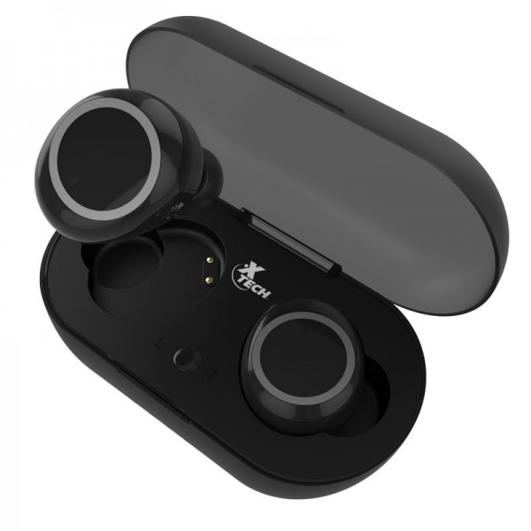 Audífonos Inalámbricos Xtech XTH-700 Erbuds In-ear BT Estuche de Carga Negro