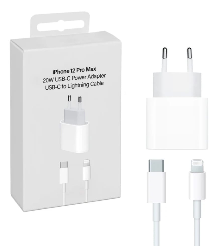 Cargador Compatible con iPhone 12 Pro Max 20W Cable Tipo C a Lightning