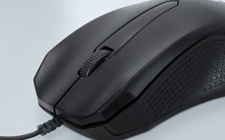 Mouse Alámbrico XTech XTM-165 Óptico 1000dpi USB 3D 3 Botones Color Negro