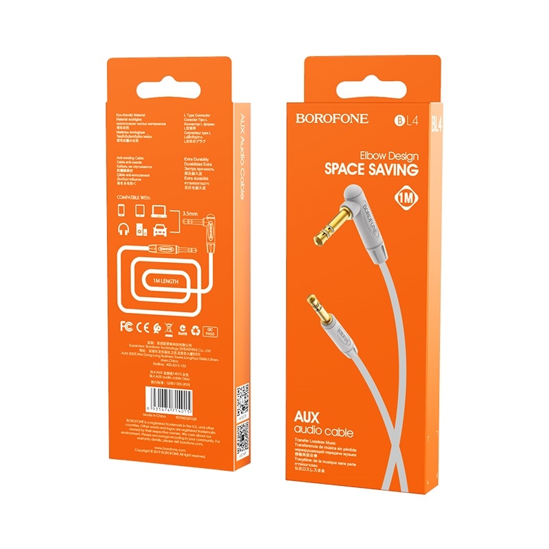 Cable de Audio Aux Borofone BL4 Plus 2 metros