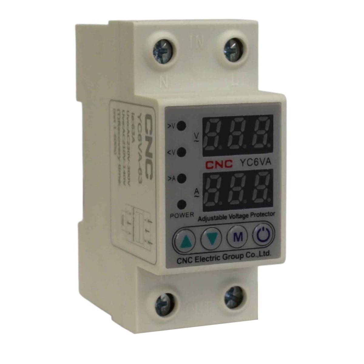 Protector de Voltaje Monofasico 140V-300V AC 63A YC6VA CNC