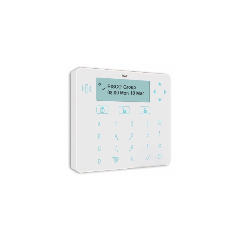 Teclado Touch Elegant Blanco Antiguo RPKELPB0000B Risco